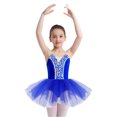 thumbnail image 2 of Doomiva Kids Girls Camisole Ballet Leotard Tutu Skirt Swan Lake Fancy Princess Dance Dress Ballerina Outfit Royal Blue 8, 2 of 7