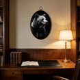 thumbnail image 5 of Oval Framed Wall Art brown bear portrait animals Canvas Wall Art Oval Vintage Wall Decor Prints Hanging Decor for Home Bedroom Living Room Office 8"x11.4", 5 of 7