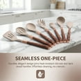 thumbnail image 6 of TEAFIRST 9 pcs Kitchen Utensils Set, Silicone Cooking Utensils Set Heat Resistance for Kitchen Brown, 6 of 9