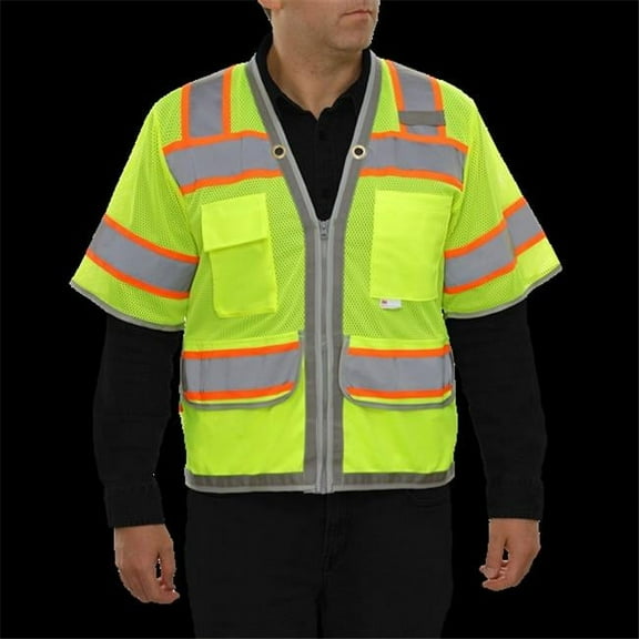 Reflectiive Apparel 578-ET-LM-S-M Safety Vest, Small to Medium