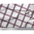 thumbnail image 2 of Soimoi Pink Crepe Silk Fabric Window Pane Check Print Fabric by Yard 42 Inch Wide, 2 of 3