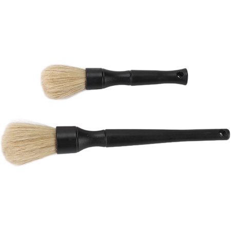 Cleaning Tools 2Pcs Car Detailing Brush Dirt Dust Cleaning Tool Black For Trucks Motorcycles Ycles
