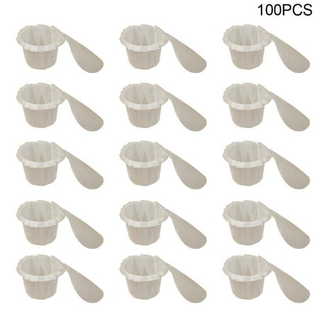 

Reduced!! 100pcs Holder Kitchen With Lid Home Disposable Paper Coffee For K Cup