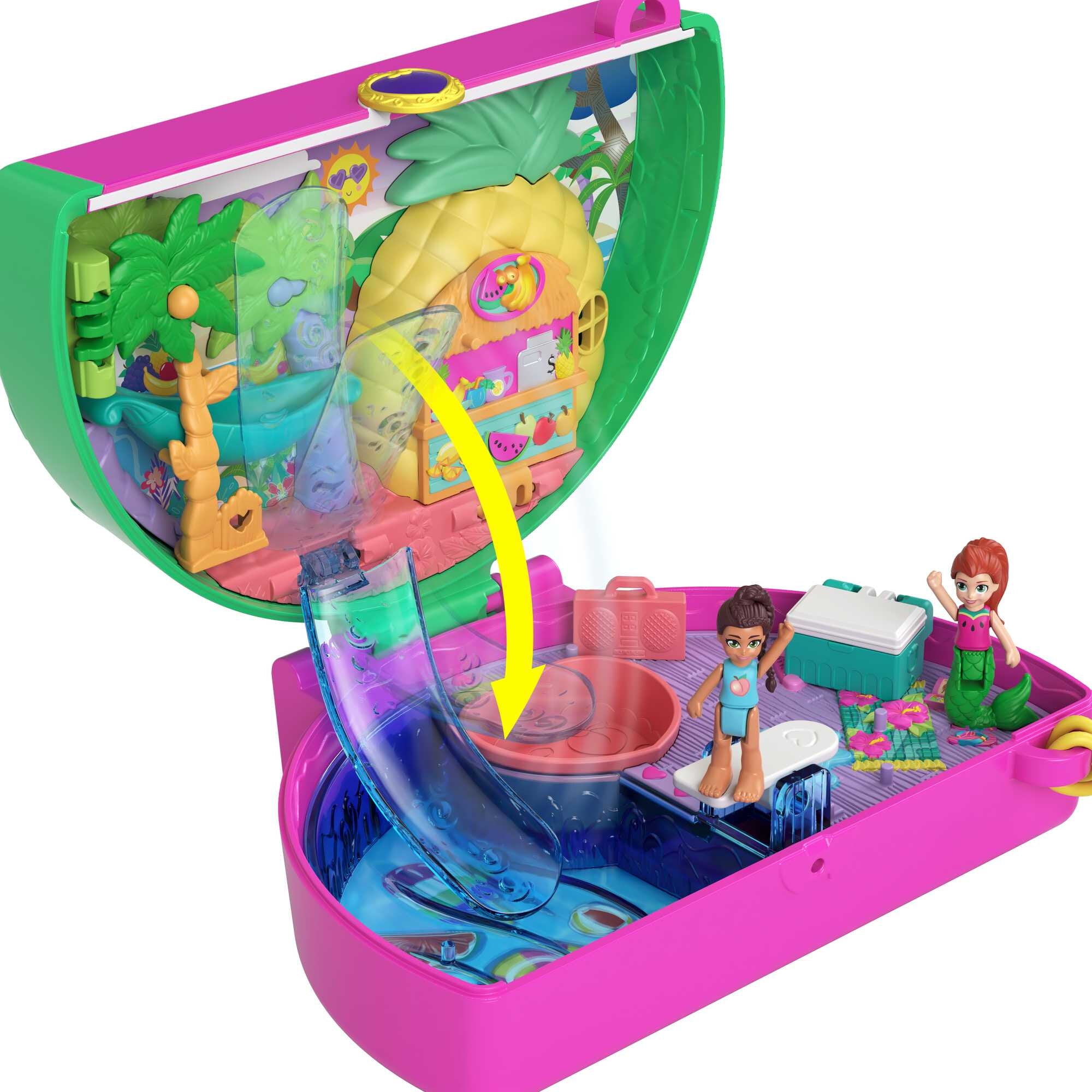 Buy Polly Pocket Watermelon Pool Party Compact Playset with 2 Dolls