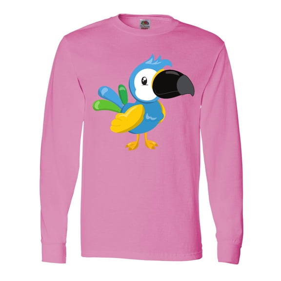 Inktastic Tropical Parrot, Colorful Parrot, Tropical Bird Long Sleeve T-Shirt
