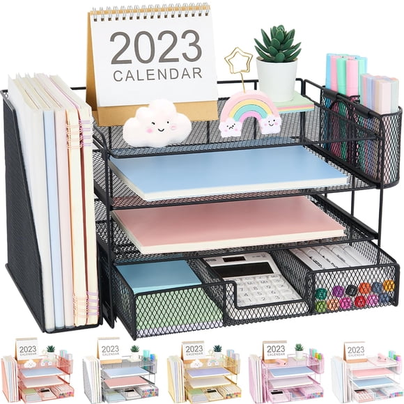 Organizadores de escritorio OPNICE Accesorios de escritorio con organizador de archivos