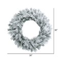 thumbnail image 2 of Vickerman B169130 Flocked Castle Pine Wreath, 30 in., 2 of 2
