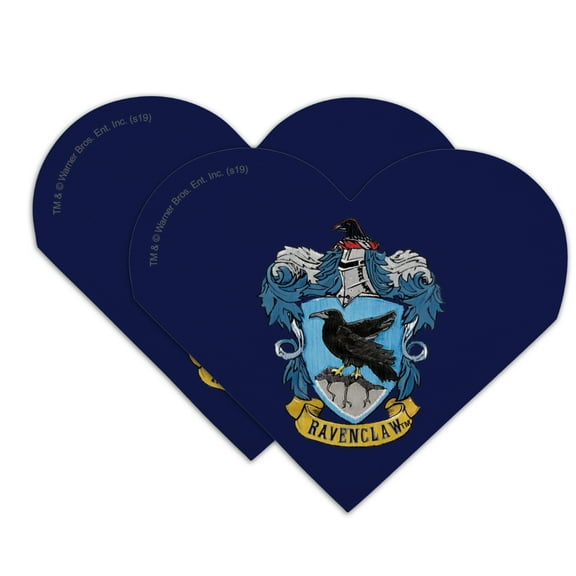 Harry Potter Ravenclaw Painted Crest Heart Faux Leather Bookmark - Set of 2