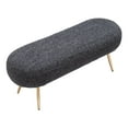 thumbnail image 6 of Creek Bench Glitter Black Bench, Modern Style, Seats up to 2, Plywood, Indoor Living, 6 of 8