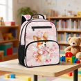 thumbnail image 4 of Aplkyhs Pink Flower Corgi Backpack for Age 9-18 13.5 Inch Large Capacity School Bag Lightweight Durable Bookbag for Students Sports, 4 of 7
