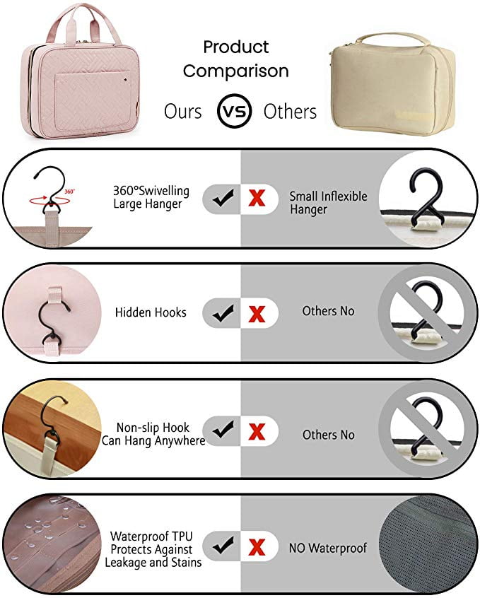 Hanging Toiletry Bag for Women ODESSA. Ideal for Storing Cosmetics, Makeup  and Jewelry in an Organiz…See more Hanging Toiletry Bag for Women ODESSA.