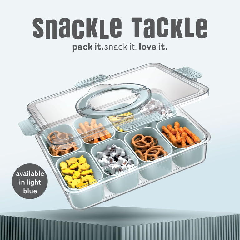 Cook With Color 8-Compartment Snackle Box Food Storage Carrier and