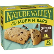 Nature Valley Soft-Baked Muffin Bars, Chocolate Chip, Snack Bars, 10 Bars, 12.4 OZ