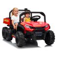 thumbnail image 1 of CazToi 24V 4WD Kids Dump Truck Remote Control All Terrain 2 Seater Ride On Car, 1 of 6