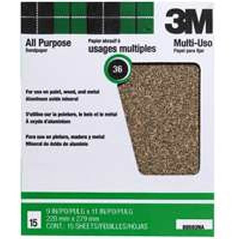 8952095,ALUMINUM OXIDE SANDPAPER,PAINT & RUST REMOVAL "PROPAK",,9" x