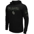thumbnail image 2 of Men's Colosseum Black Oklahoma Sooners OHT Military Appreciation Hoodie Long Sleeve T-Shirt, 2 of 4
