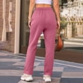 thumbnail image 7 of HAiming Women's Wide Leg Sweatpants Winter Baggy Travel Pants Straight Leg Athletic Joggers with Pockets, 7 of 7