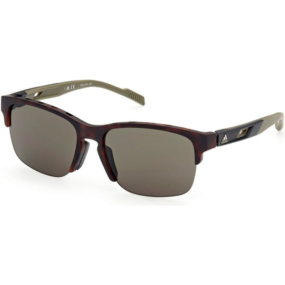 Sunglasses Adidas Sport SP 0048 52N Dark Havana / Matte Light Green