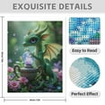 thumbnail image 3 of Diamond Art Kits for Adults - 5d Young Dragon Crystal Garden Diamond Painting for Adults, Diamond Art for Adults Beginners, Diamond Painting Kits for Adults for Home Wall Decor, 3 of 7