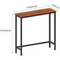 thumbnail image 3 of Entryway Console Table - Slim Design for Hallway, Living Room - Canyon Walnut, 3 of 8