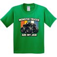 thumbnail image 3 of Inktastic Monster Trucks Are My Jam Youth T-Shirt, 3 of 5