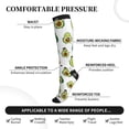 thumbnail image 3 of Lsque Avocado Friends Pattern Sport Compression Socks for Men & Women 15-20 mmHg Knee High Nurse Pregnant Running Medical and Travel Athletic, 3 of 6