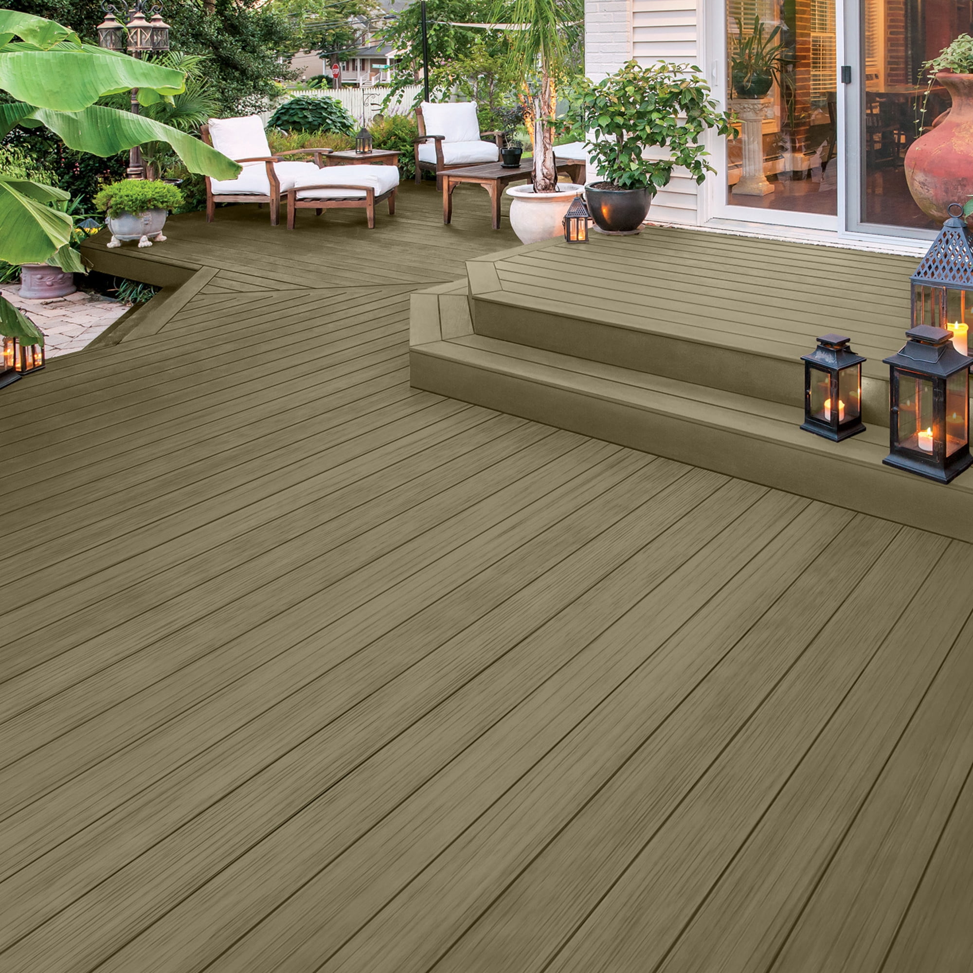 Olympic Maximum 1 GallonSC-1024 Dark Ash Solid Color Exterior Stain and Sealer in One