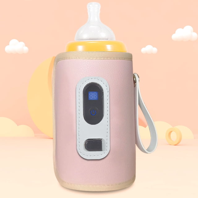 Calentador De Biberones, Pantalla LCD, Bolsa Calentadora De Biberones De Leche, Impermeable, Temperatura De 5 Velocidades, Temperatura Constante Ajustable Para Todas Las Botellas