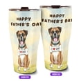thumbnail image 2 of Cute Boxer Loves Dad Happy Father's Day 30oz Stainless Steel Tumbler Insulated Cup with Lid Boxers Dog Lover Gifts Idea - 12008, 2 of 5