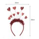 thumbnail image 5 of diademas con forma de corazón, adorables diademas con forma de corazón rojo, boppers para la cabeza, accesorios para el cabello para el Día de San Valentín, 5 of 5