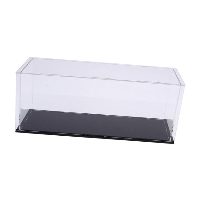 Vitrina acrílica para montar, almacenamiento, modelo portátil, organización de coches, figuras de acción, pantalla transparente para coches fundidos a CUTICAT Estuche de muestra