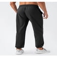 thumbnail image 6 of LYMAYTER Runing Pants for Men Casual Quick-Dry Stretch Long Pants Lightweight Workout Cuffed Pants S-2XL, 6 of 9