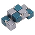 thumbnail image 4 of Juguete para aliviar el estrés y la ansiedad para adultos, rompecabezas de mano, bloques sensoriales para dedos, juguete para TDAH, azul y gris, 4 of 14