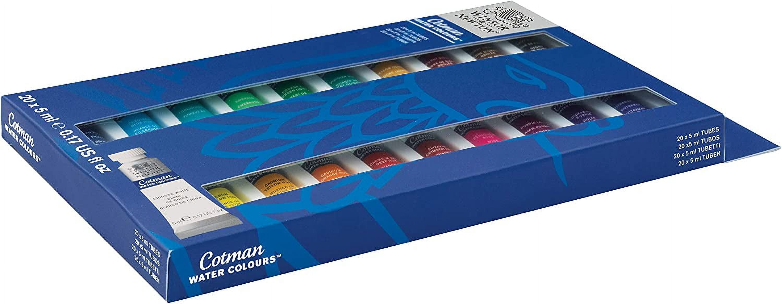 Winsor & Newton Cotman Watercolor 5 mL Tube Set. 20 Colors
