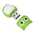 thumbnail image 4 of Dispositivo de memoria flash de almacenamiento a granel de alta velocidad con apariencia de búho verde en disco U de dibujos animados 16GB, 4 of 9