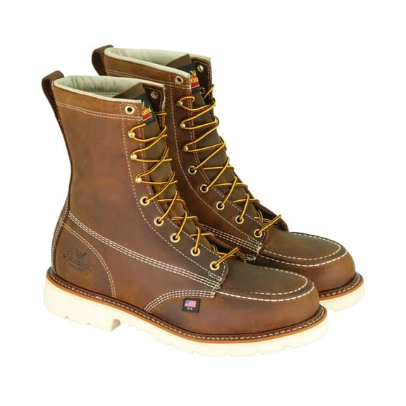Thorogood Men's American Heritage Classics 8" Made In The Usa Work Boot Brown 12 EE US