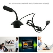 Anself USB Desktop Microphone 360° Adjustable Microphone Support Voice Chatting Recording Mic for PC with a USB port