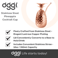 thumbnail image 5 of Oggi Copper Pineapple Cup with Straw, 5 of 8