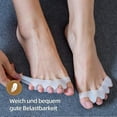 thumbnail image 2 of Pack De 6 Separadores De Dedos Corrector De Juanetes Hallux Valgus, Separadores De Dedos Suaves, 2 of 5