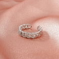 thumbnail image 2 of Anillo de Moda Wmkox8yi con apertura de geometría tachonada de diamantes para mujer, 2 of 2