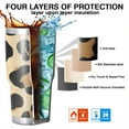 thumbnail image 7 of 30oz Leopard Print Pattern Tumblers Stainless Steel Tumbler with Lid and Straw,Vacuum Insulated Double Wall Travel Tumbler Cups Mug with Cleaning Brush for Coffee,Tea, 7 of 7