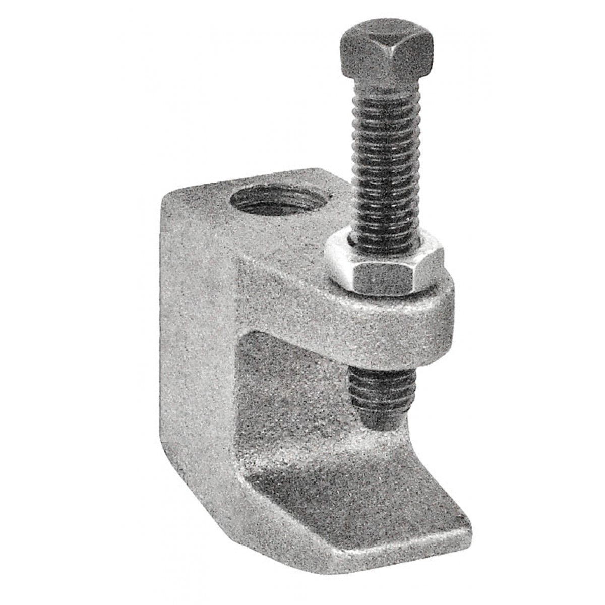 2 Pcs, Reversible Beam Clamp w/11/4 In. Jaw Opening & 1/213 Threaded