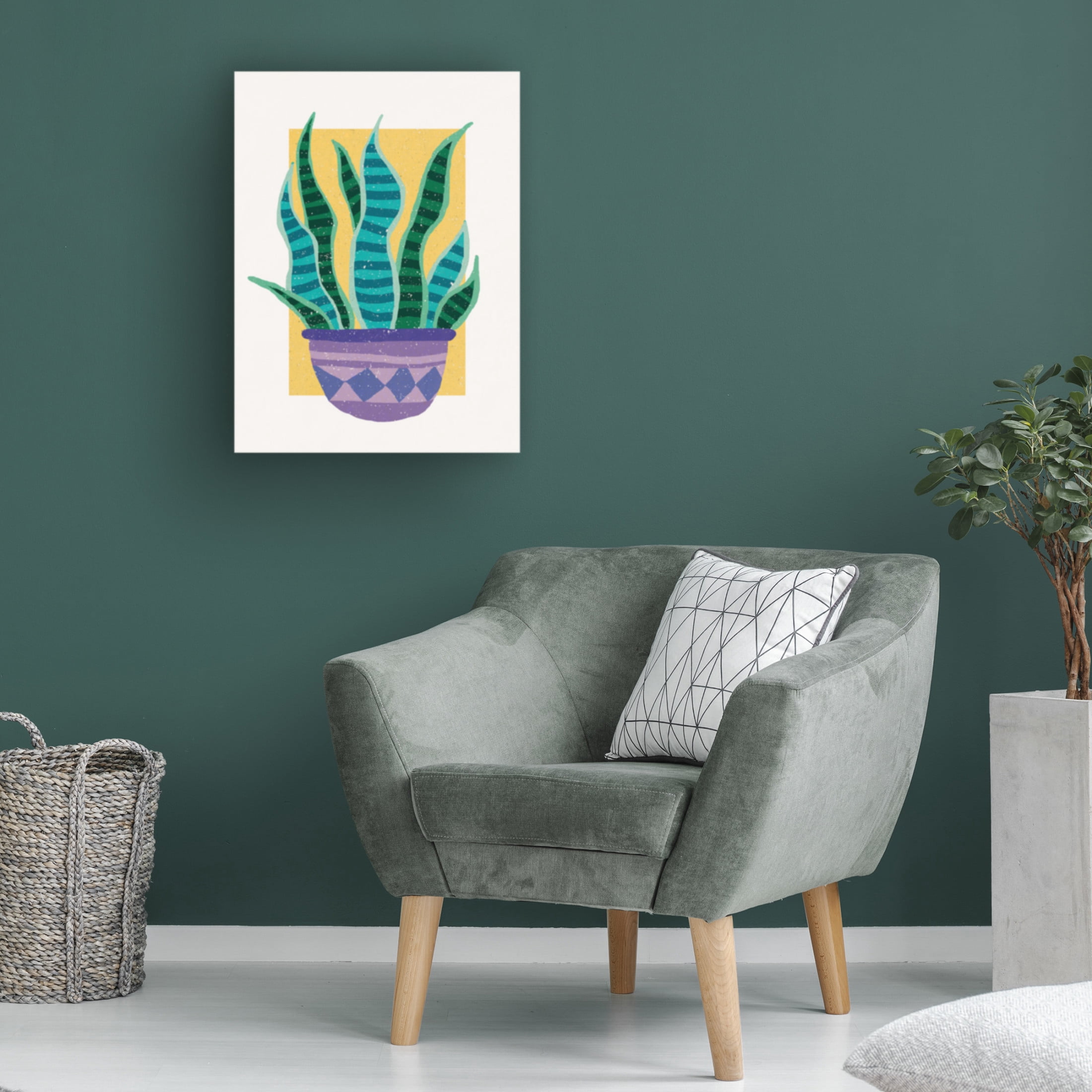 Trademark Fine Art Aylin Demir Plant in the Sun Canvas Wall Art