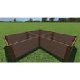 thumbnail image 3 of CLASSIC SIENNA 'ARROWHEAD' - 8' X 8' X 22" STRAIGHT CORNER RAISED GARDEN BED - 1" PROFILE, 3 of 3