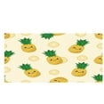 thumbnail image 2 of dinapents Organic Cotton Beach Towel 75x150cm - Oversized Sand-Resistant Quick Dry Towel with Summer Pineapple Pattern, Multi-Purpose for Picnic Yoga, 2 of 6