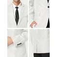 thumbnail image 6 of INSPIRE CHIC Men's Dress Slim Fit Blazer Single Breasted One Button Prom Suit Sports Coat L White, 6 of 7