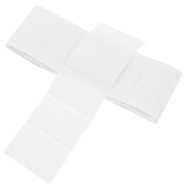 KALLORY 100Pcs Blank Address Labels Stickers for Office Use Rectangular