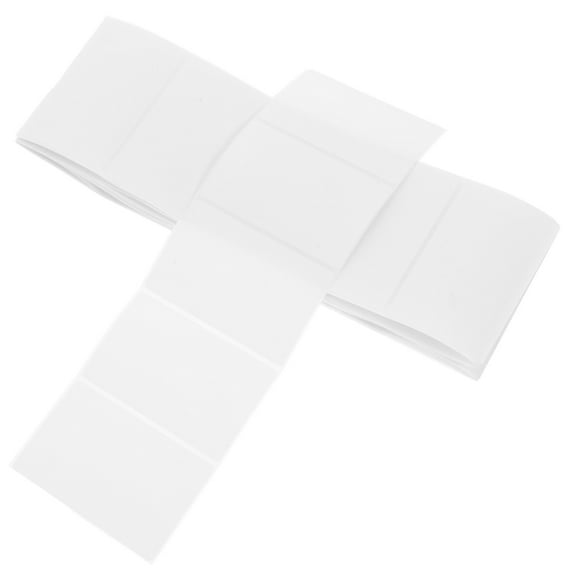 KALLORY 100Pcs Blank Address Labels Stickers for Office Use Rectangular