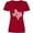 True Red, variant on Inktastic Texas Silhouette Mandala Women's V-Neck T-Shirt