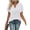 White, variant on Wiholl Womens Blouses Summer Tops Rolled Sleeve Shirts Short Sleeve Tee Dressy Casual Summer Vacation Fashion Clothing 2026